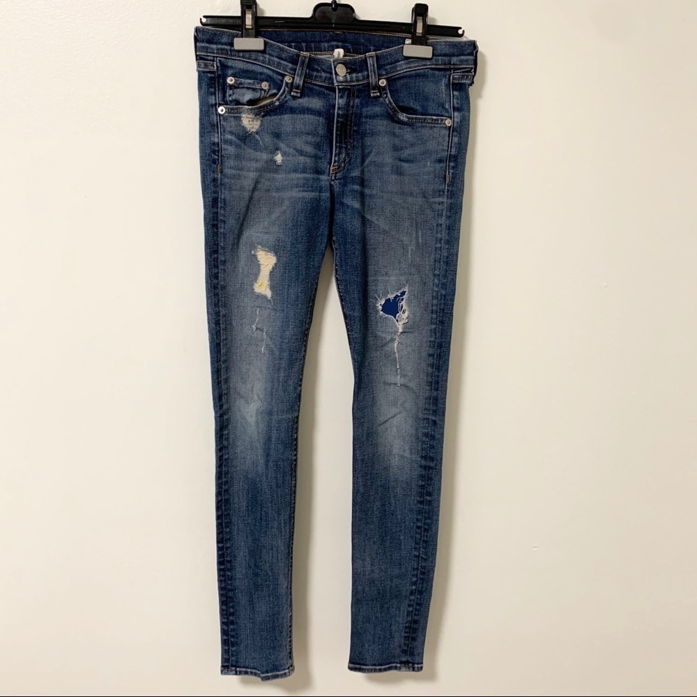 Rag & Bone Distressed Skinny Jeans in Warren Size 27